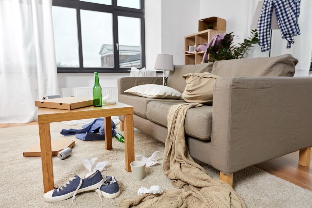 Mess,,Disorder,And,Interior,Concept,-,View,Of,Messy,Home