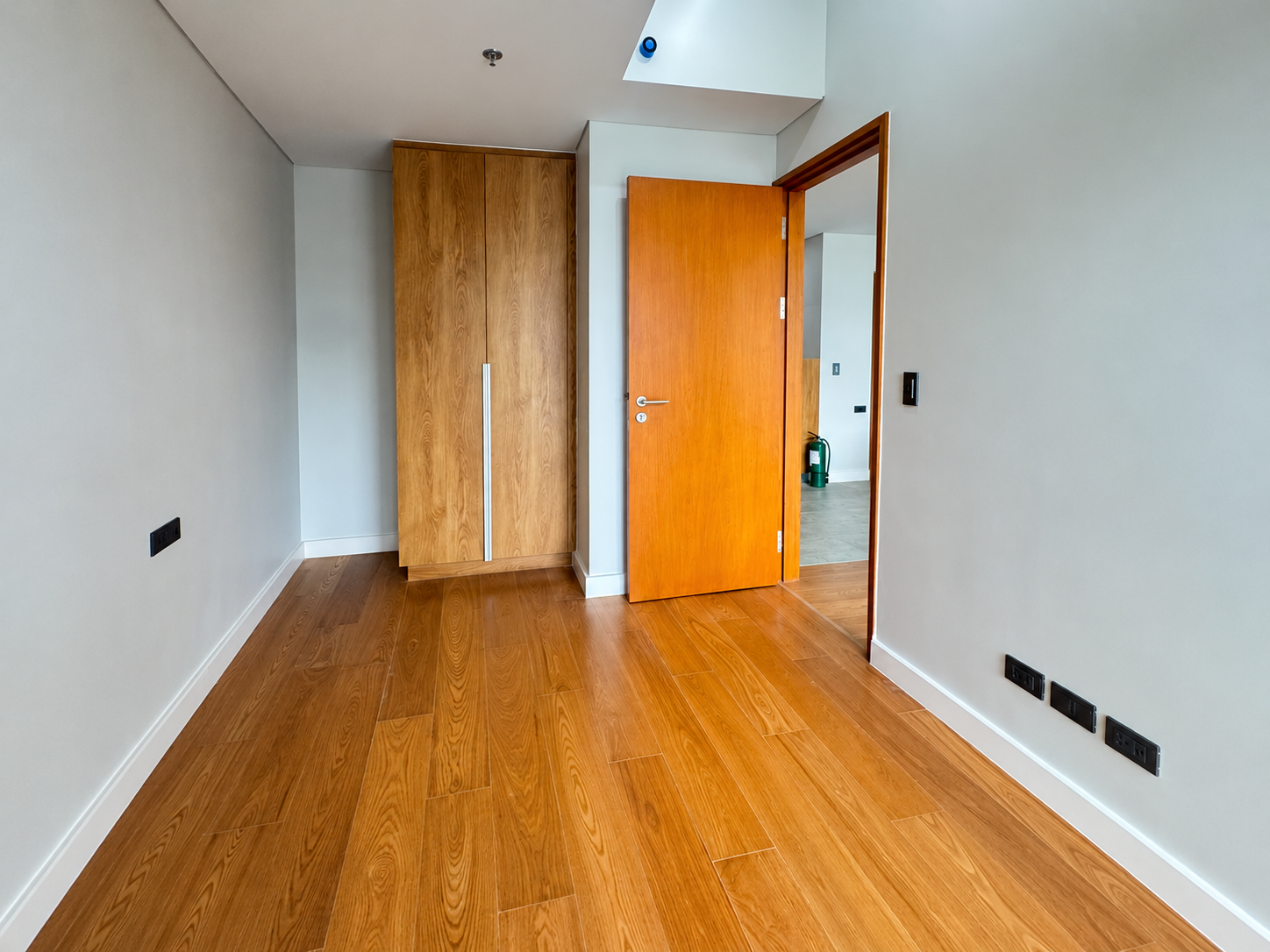 Minimal Modern Room with Open Door