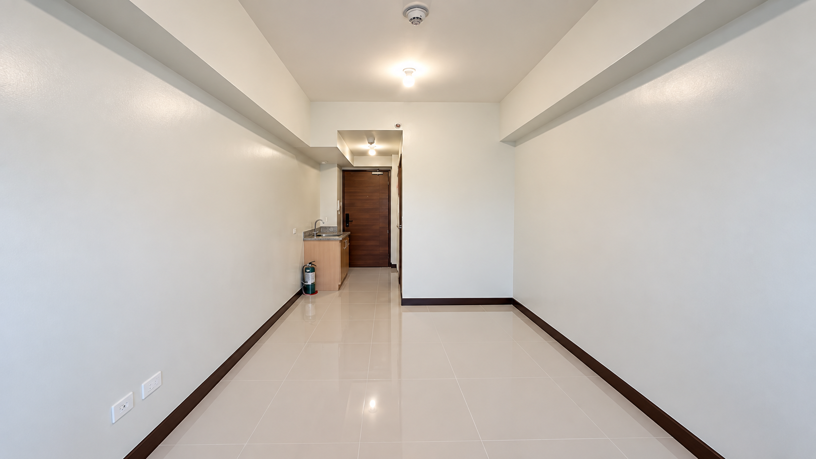 Minimalist Apartment Hallway Perspective
