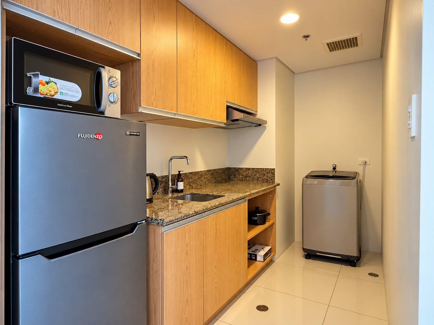 Polished Modern Kitchen Laundry Nook