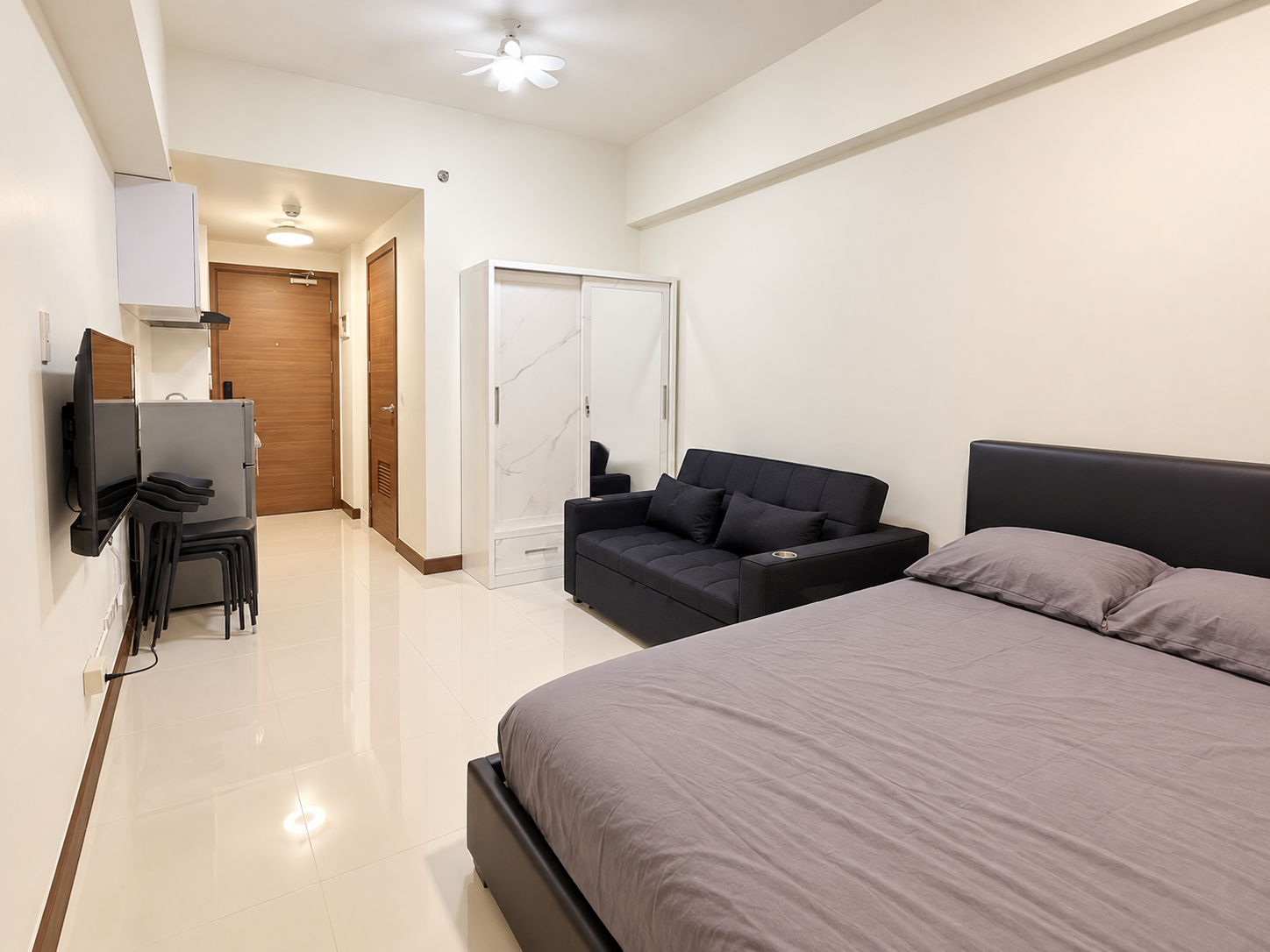 Modern Minimalist Studio Apartment