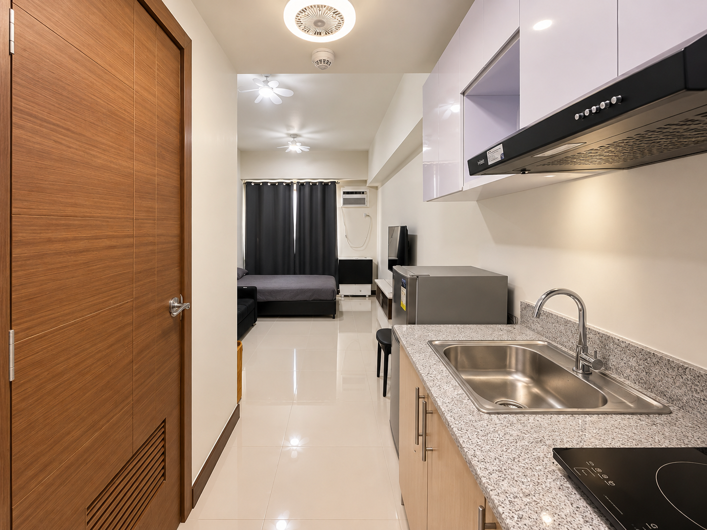 Modern Studio Kitchen and Living Space