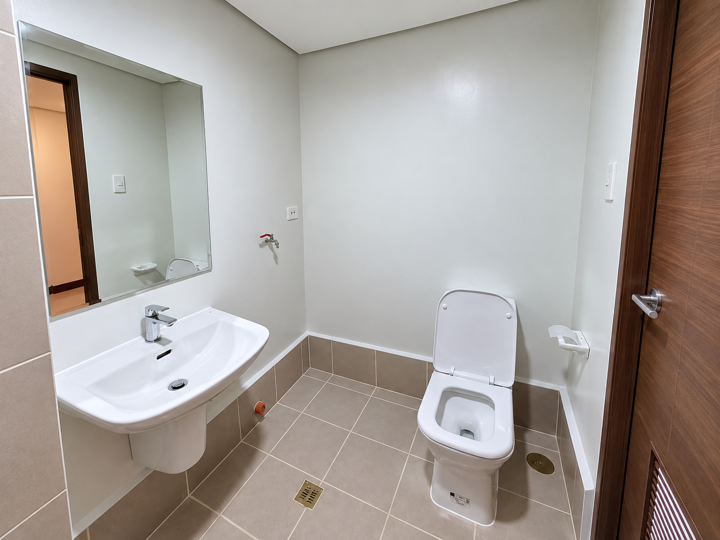 Modern minimalist bathroom interior