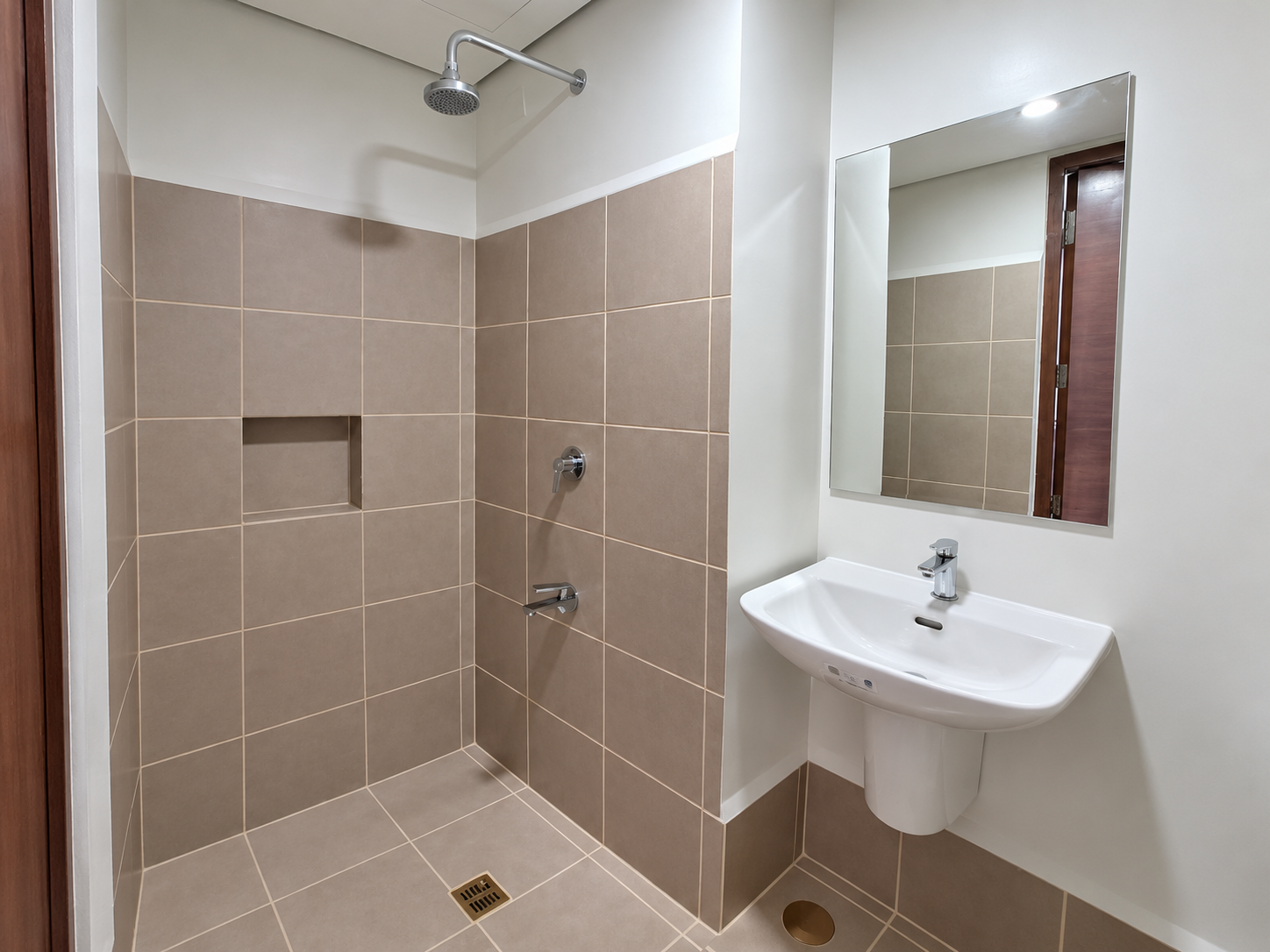 Neutral-Tone Bathroom Shower