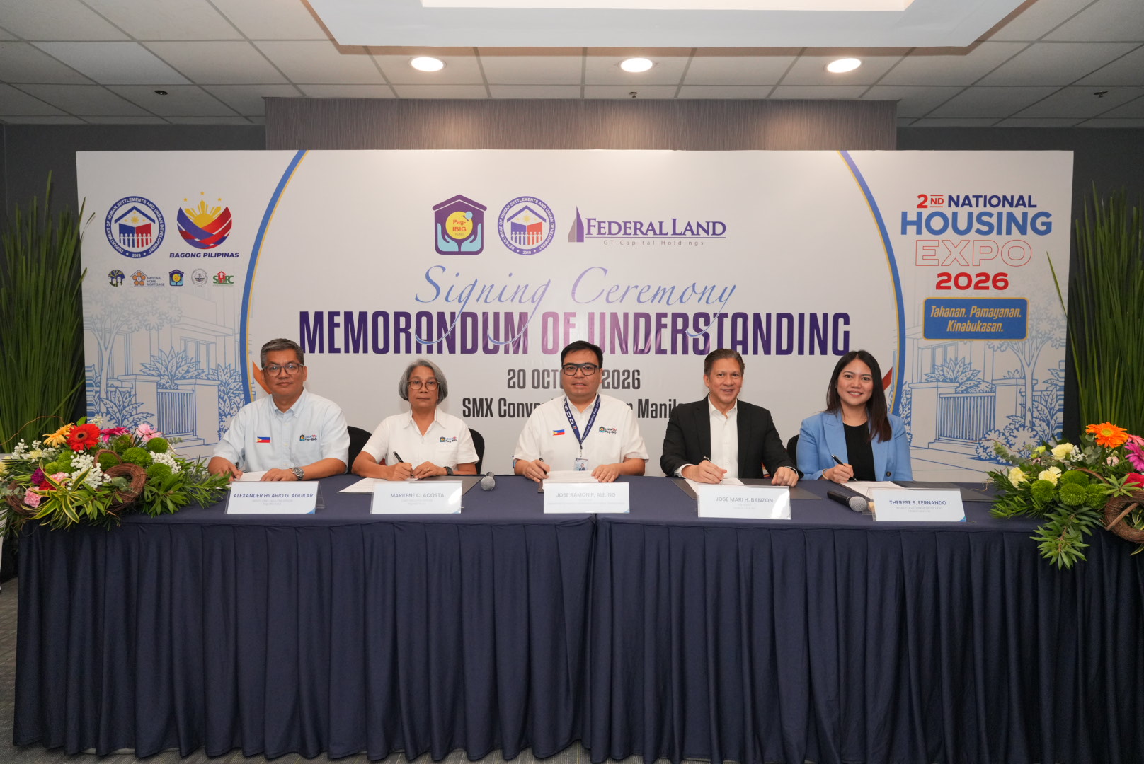 Federal Land, DHSUD, and Pag-IBIG Fund Partner to Expand Homeownership Opportunities