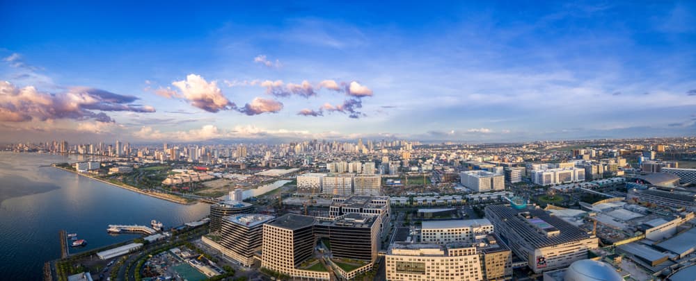 aerial shot of pasay city