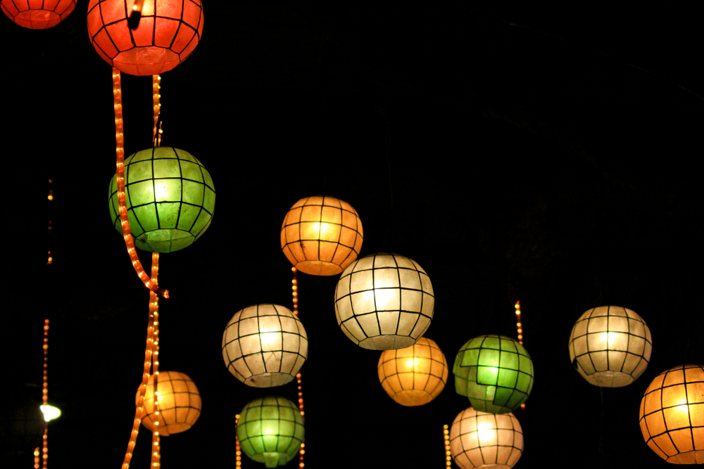 Capiz Shell Ball Lanterns