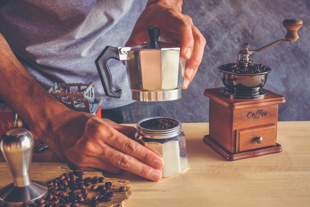 vintage coffee making equipment