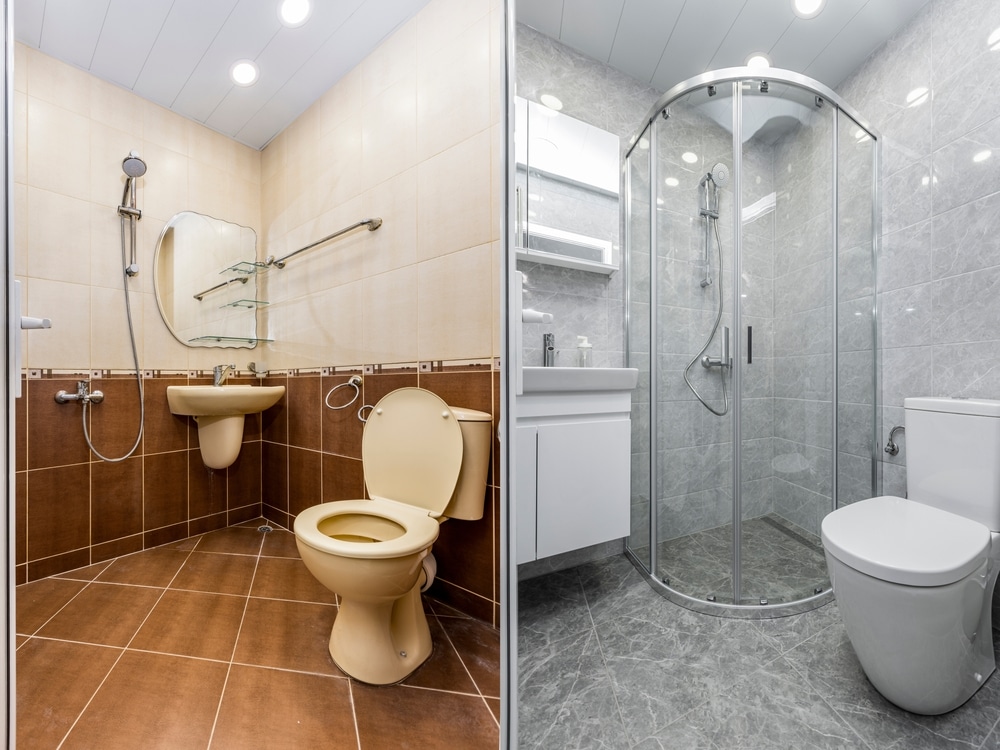 bathroom renovation before and after