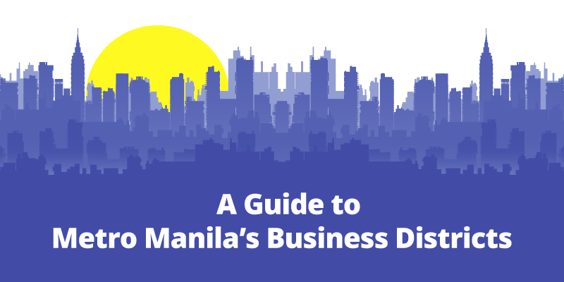 metro manila business districts banner with text